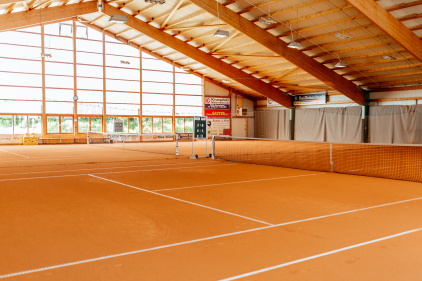 Tennishalle Berkheim Innenansicht