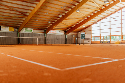 Tennishalle Berkheim Innenansicht